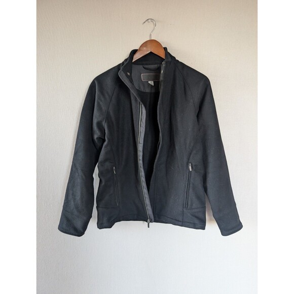 Smartwool Jacket Small Black Merino Wool Blend Full Zip Coat Gorpcore Outdoor - Picture 9 of 14